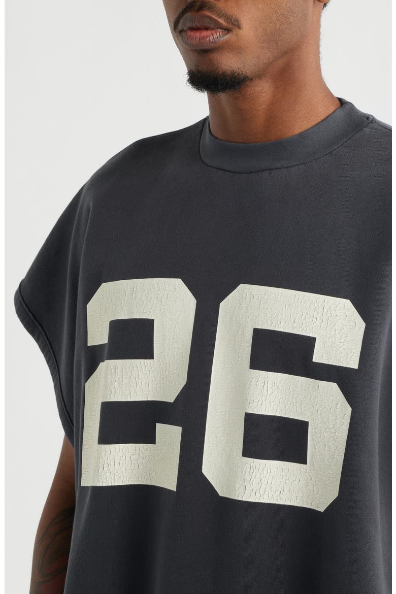 Graphic Cutoff Sweatshirt, Alternate, color, WASHED IRON GREY