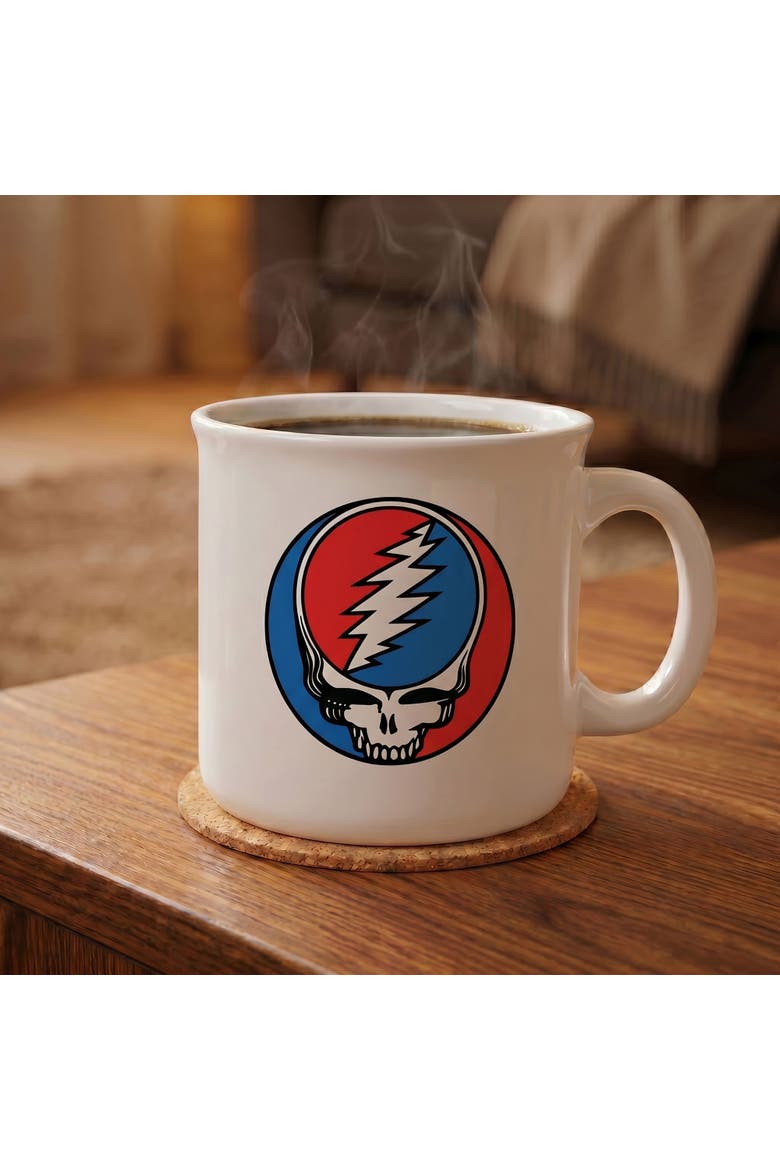 20 oz Grateful Dead Skull Logo Ceramic Camper Mug, Alternate, color, Multicolored