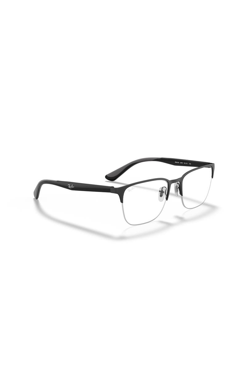 Ray-Ban 54mm Square optical glasses, Alternate, color, Black