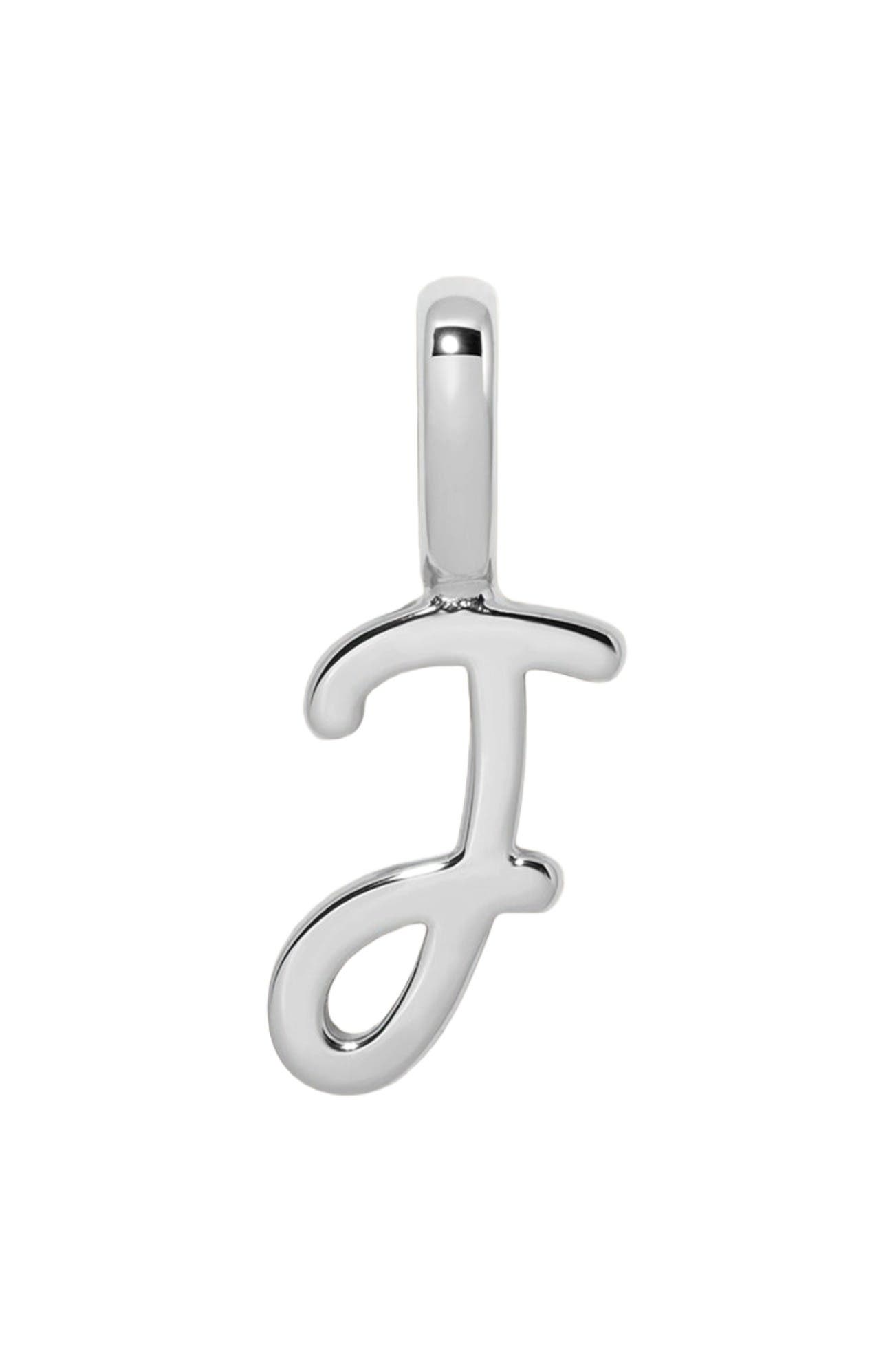 Silver Initial J