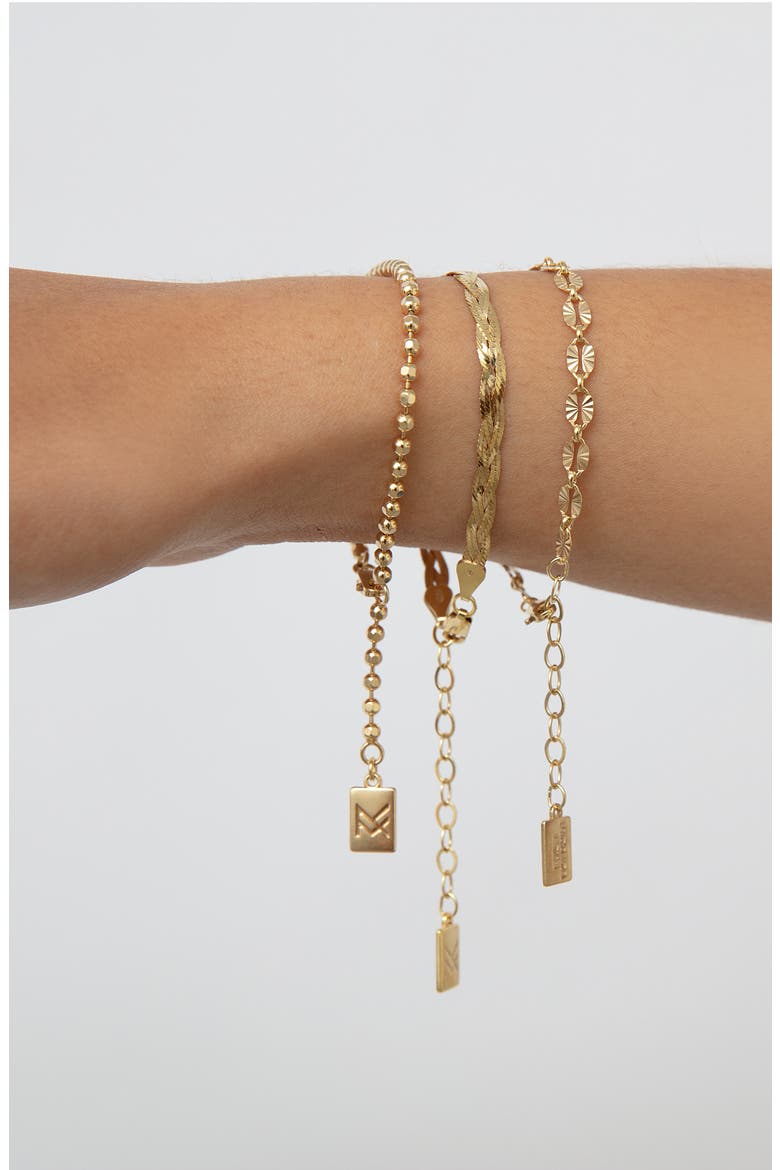 Chloe Chain Bracelet, Alternate, color, GOLD