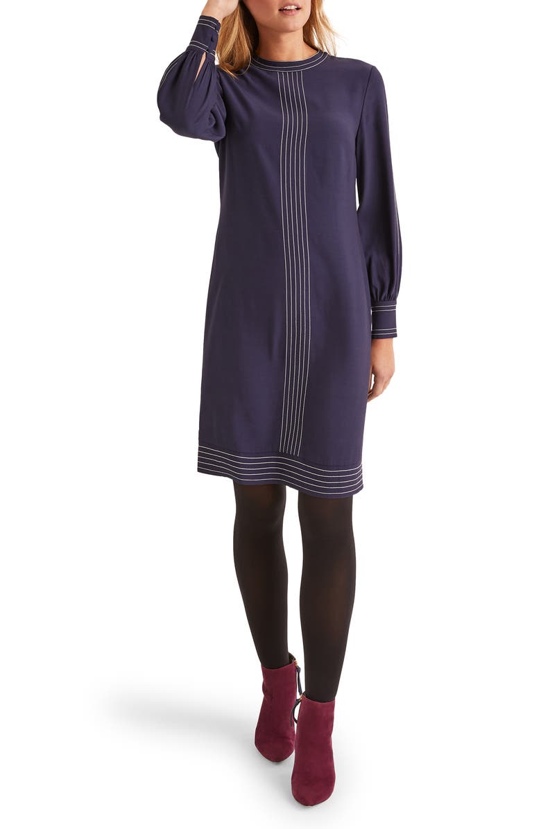 Boden Miriam Long Sleeve Shift Dress, Main, color,