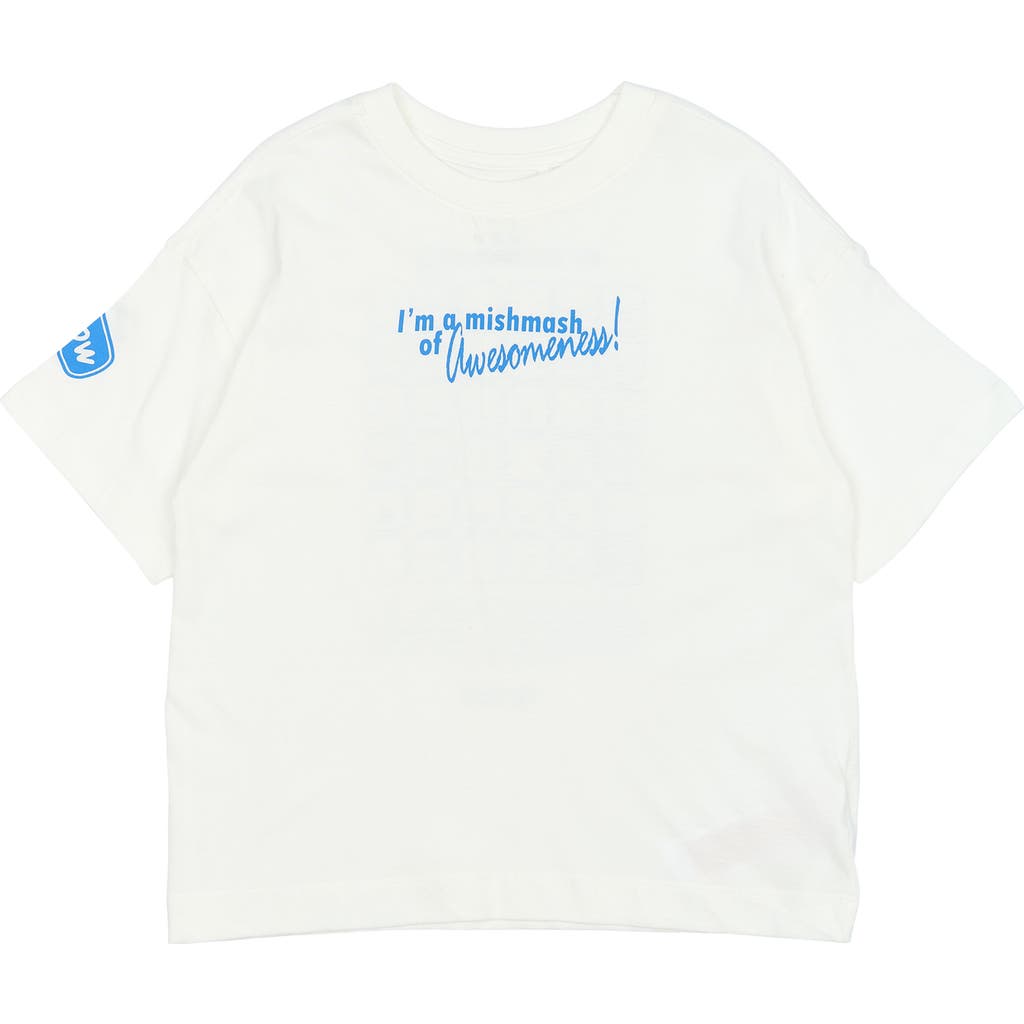 The New Kids' Perry Organic Cotton Graphic T-shirt In White