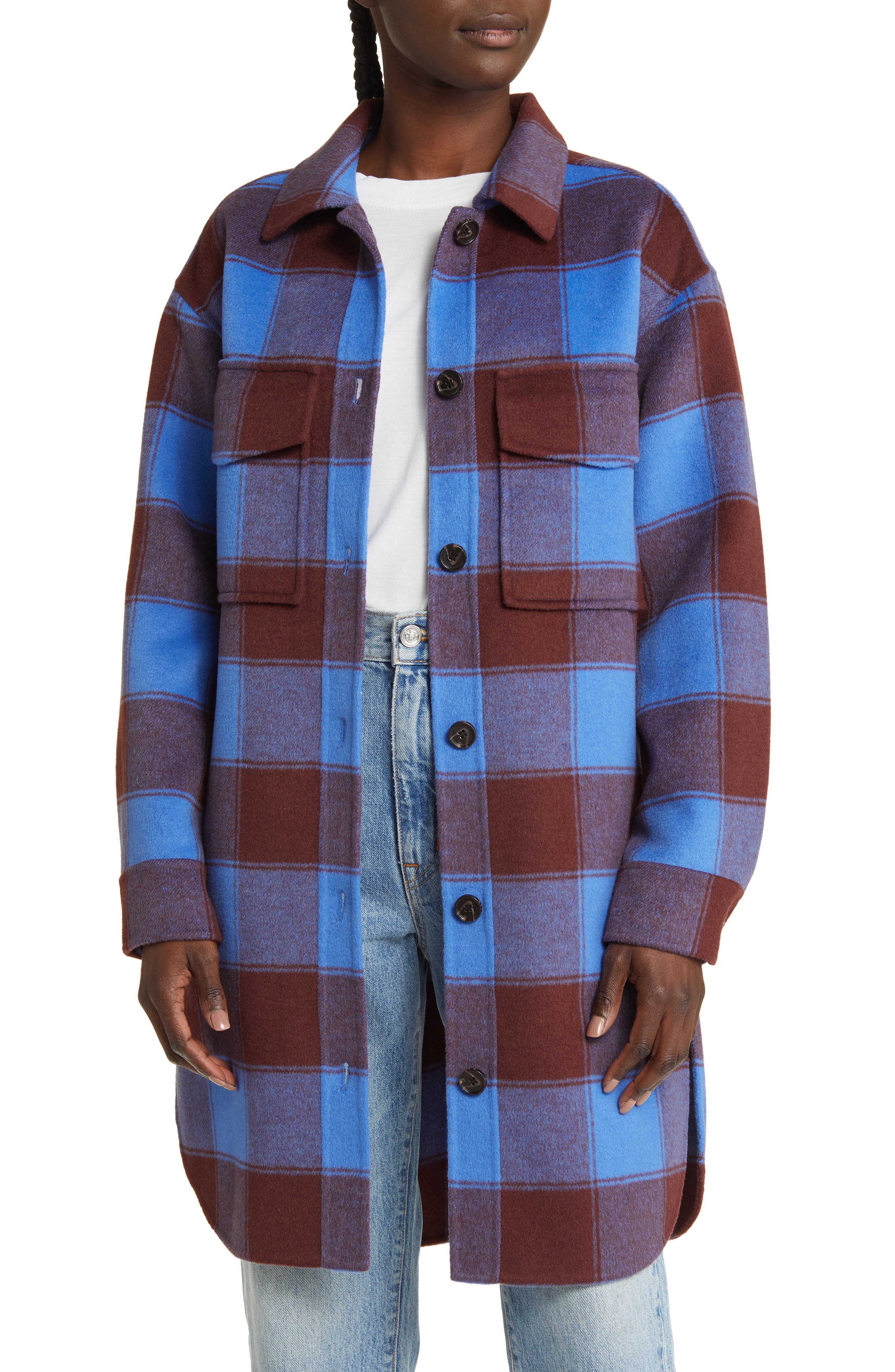 Rails Jaro Buffalo Plaid Wool Blend Coat