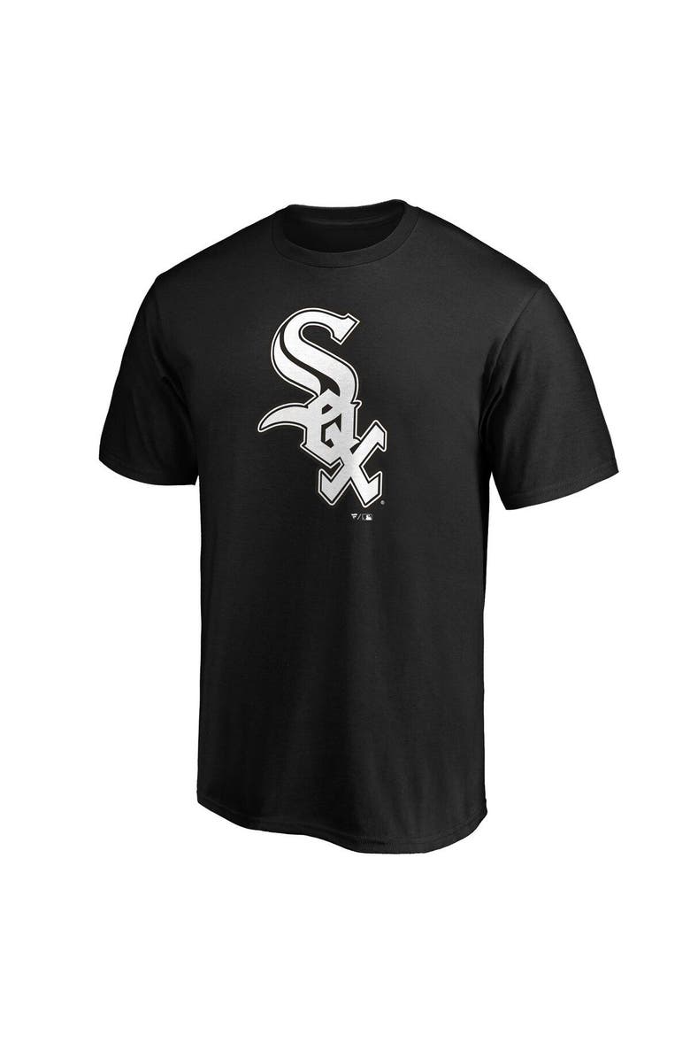 FANATICS Men's Fanatics Branded Black Chicago White Sox Official Logo T-Shirt, Alternate, color, 