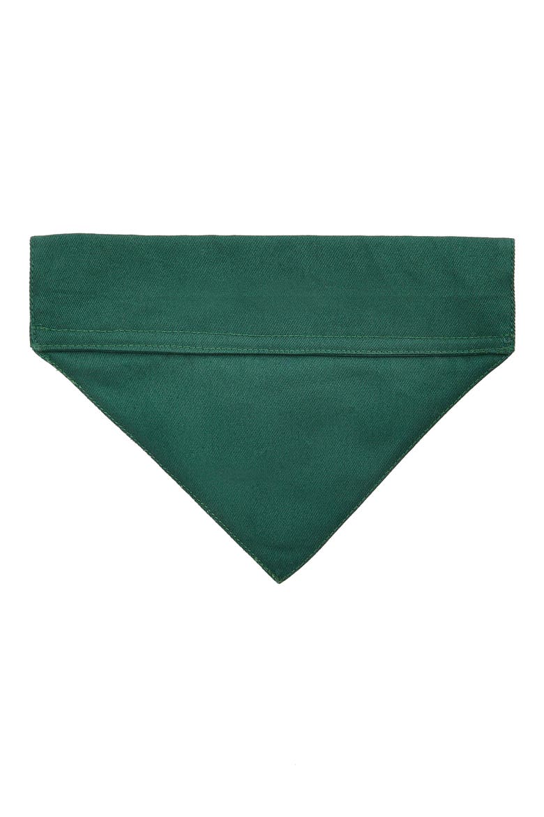 Logo Cotton Dog Bandana, Alternate, color, GREEN