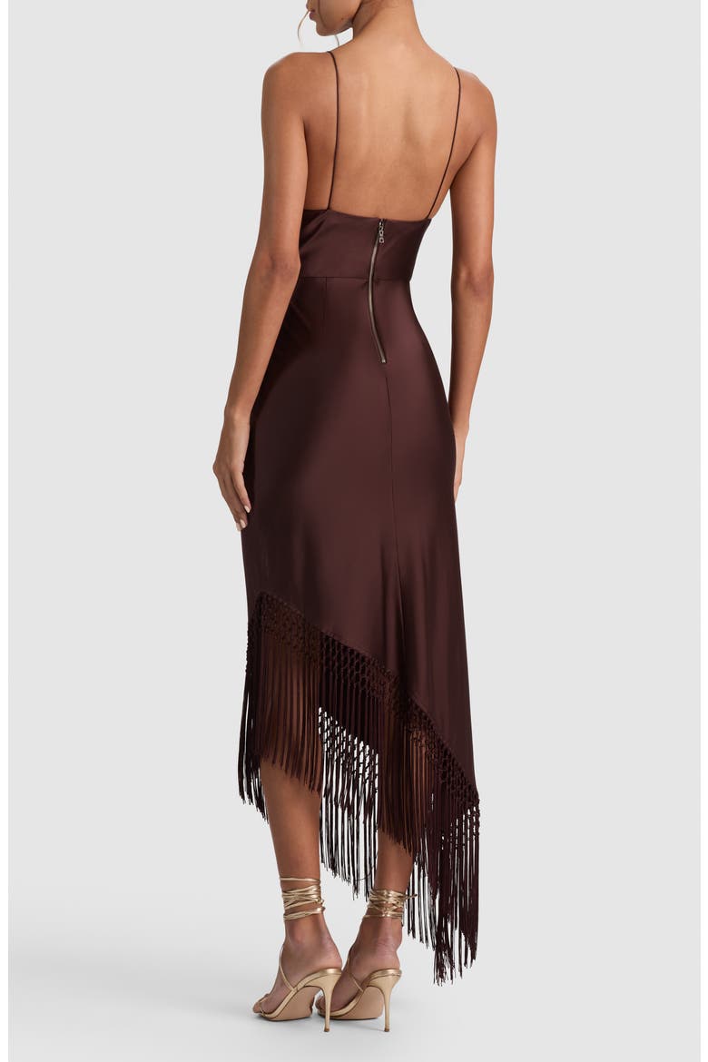 Harmony Drapey Slipdress, Alternate, color, DARK CHOCOLATE