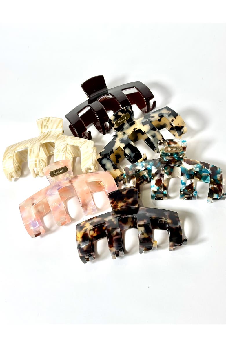 Ficcare Mae Claw Clip, Alternate, color, Ivory Tokyo