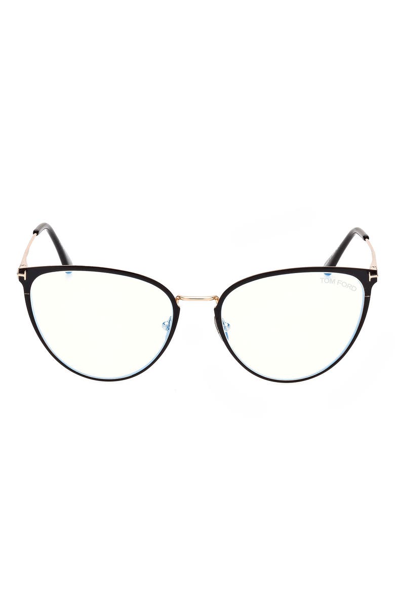 TOM FORD 56mm Blue Light Blocking Glasses, Main, color,
