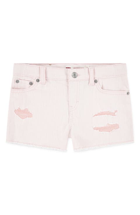 Kids' Colored Distressed Denim Shorts (Little Kid)