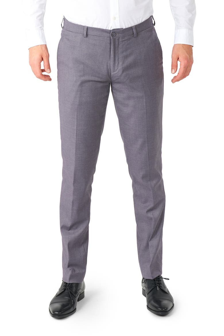 Daily Tailored Fit Dark Grey Stretch Suit, Alternate, color, GREY