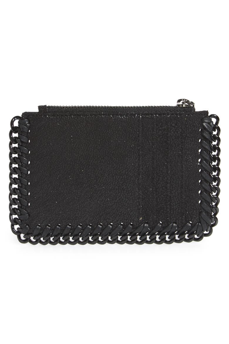 Falabella Shaggy Deer Card Case, Alternate, color, BLACK