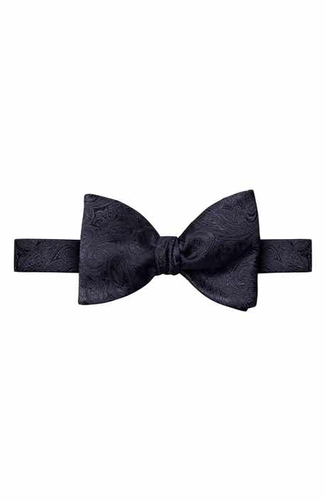Eton Paisley Jacquard Silk Bow Tie