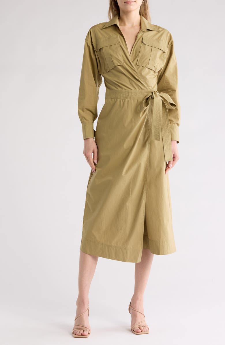 A.L.C. Clarissa Tie Waist Shirtdress, Main, color, 