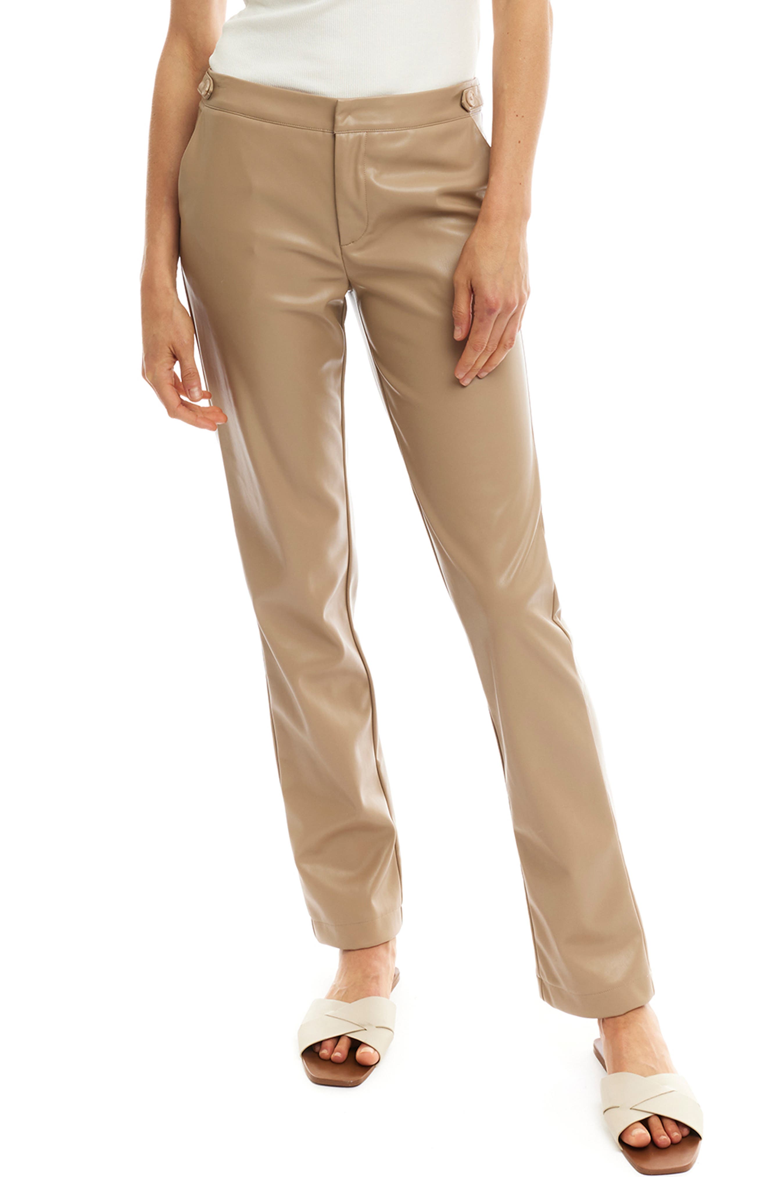 Chloe Faux Leather Trousers