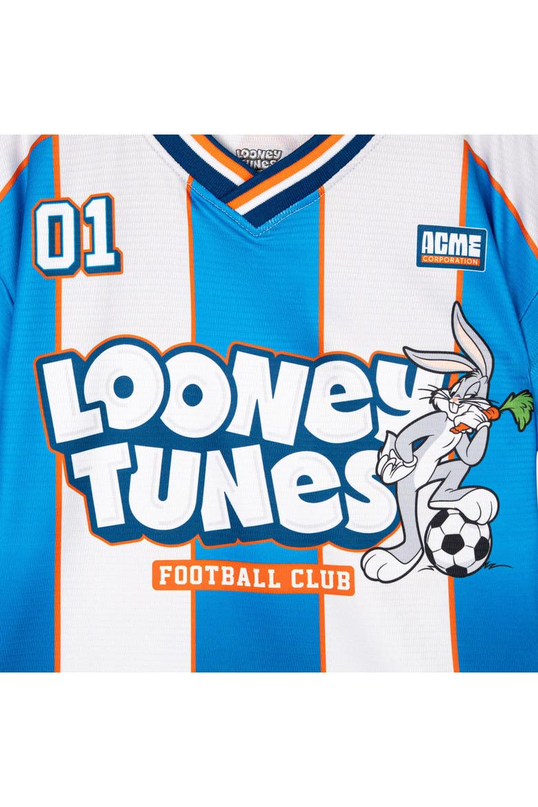 Soccer Jersey, Alternate, color, Blue White Stripe