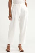 TWP Cornelia St Pleated Linen Wide Leg Pants