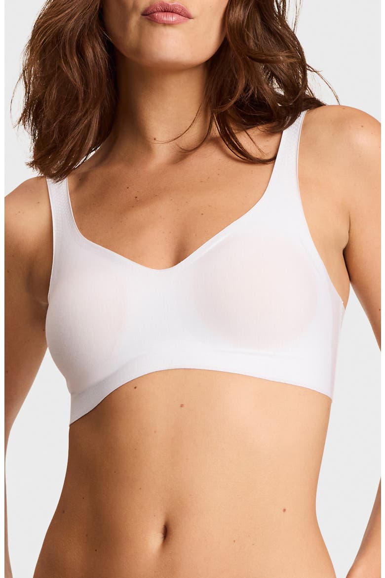 Butter Soft Support Bralette, Main, color, WHITE
