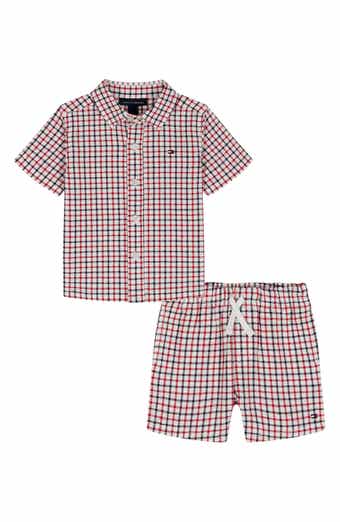 Tommy Hilfiger Short Sleeve Button-Up Shirt & Shorts Set