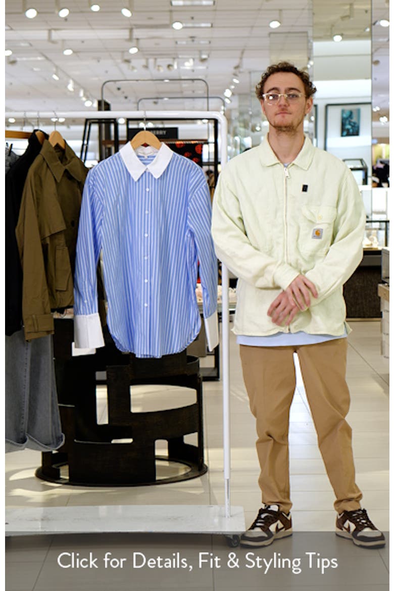 Stripe Oversize Poplin Shirt video
