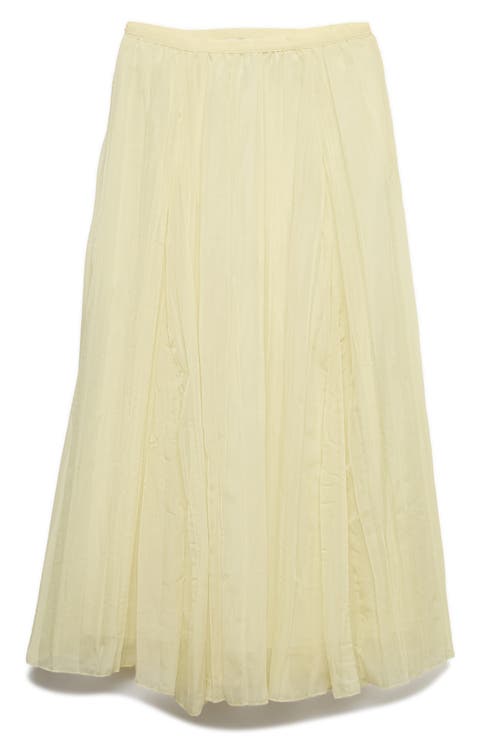 Crinkle Midi Skirt