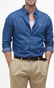 Barbour Crest Tailored Cotton Chambray Shirt