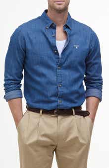 Crest Tailored Cotton Chambray Shirt