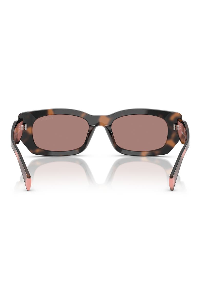 53mm Pillow Square Polarized Sunglasses, Alternate, color, LIGHT BROWN