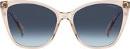 Polaroid 56mm Gradient Cat Eye Sunglasses
