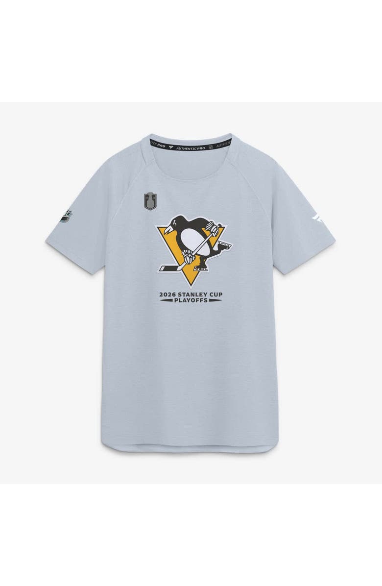 FANATICS Men's Fanatics Gray Pittsburgh Penguins 2026 Stanley Cup Playoffs Authentic Pro Rink Performance T-Shirt, Main, color, Gray