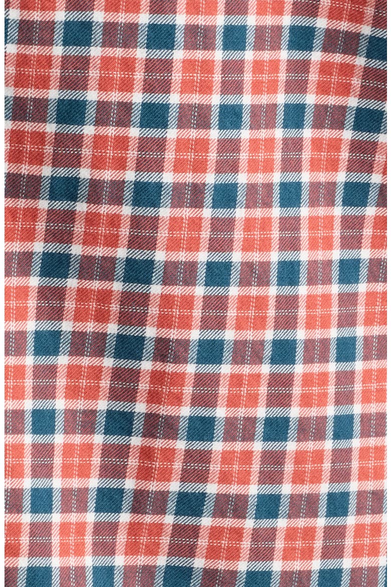 Snap Check Long Sleeve Button Up Shirt, Alternate, color, MALIBU RED