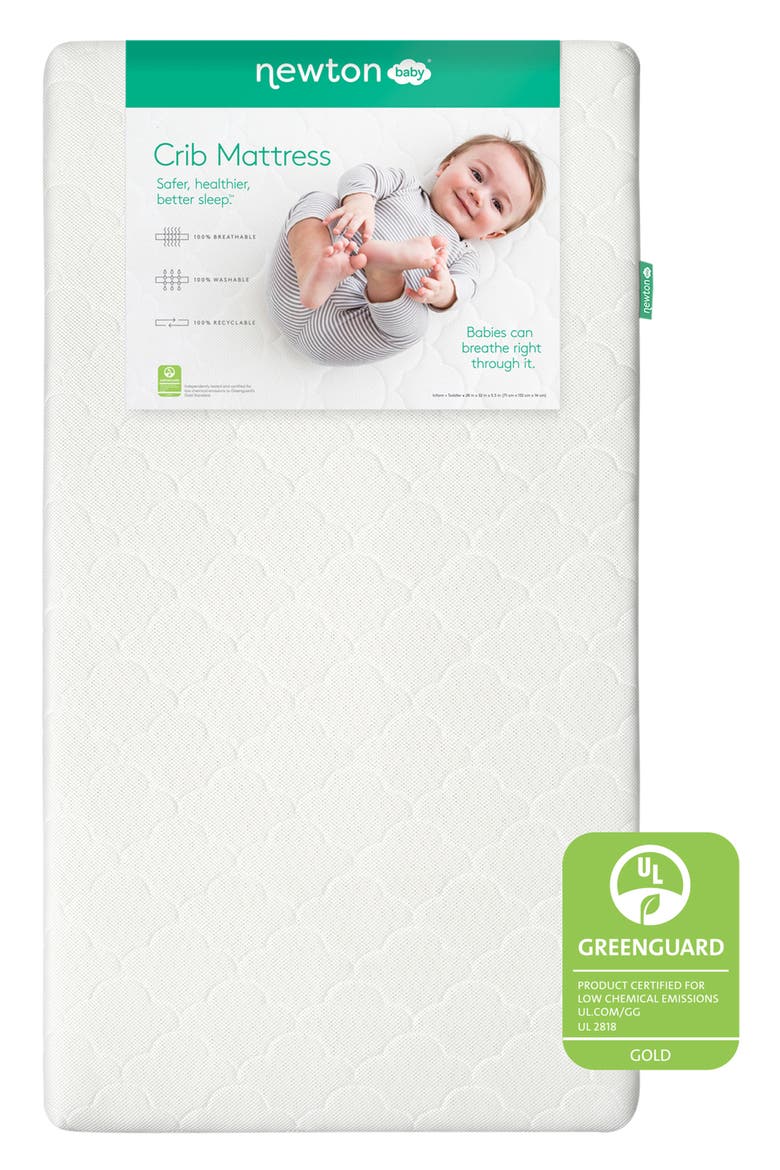 2-Stage Washable Crib Mattress, Main, color, WHITE