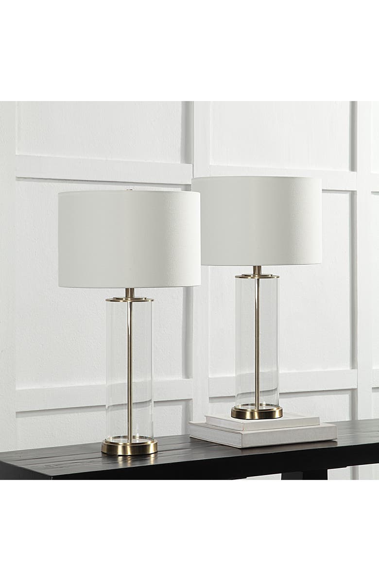 Renwil Saco Set of 2 Satin Brass & Glass Table Lamps, Alternate, color, 
