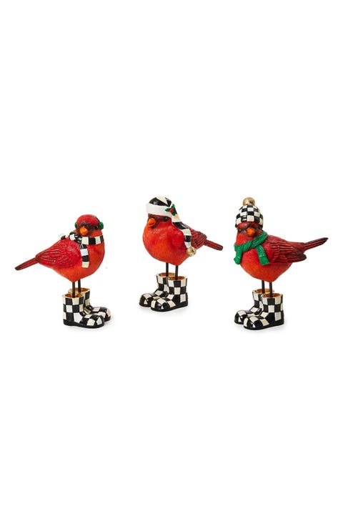 Cozy Christmas Cardinals Set of 3