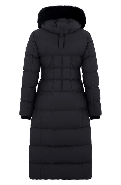 Moose Knuckles Belle Cote Long Water Repellent 800 Fill Power Down Parka In Animal Print