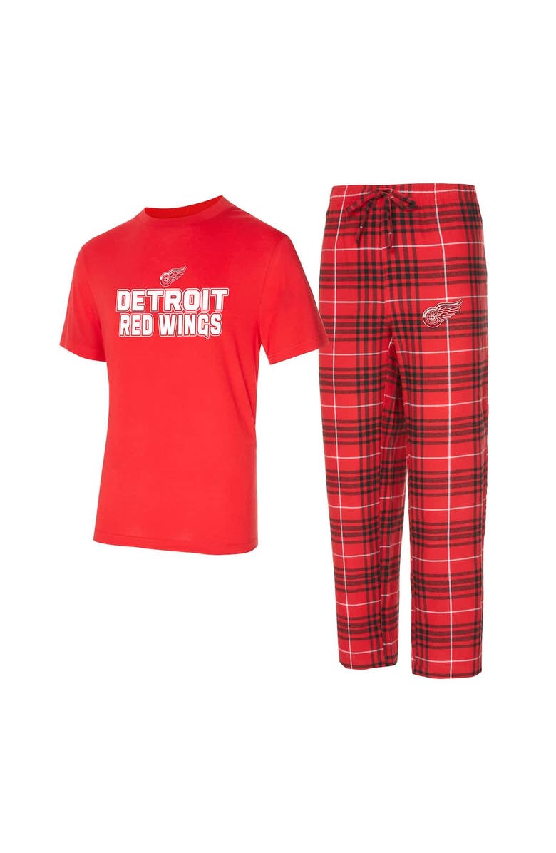 CONCEPTS SPORT Men's Concepts Sport Detroit Red Wings Vector T-Shirt & Pants Sleep Set, Main, color, Red