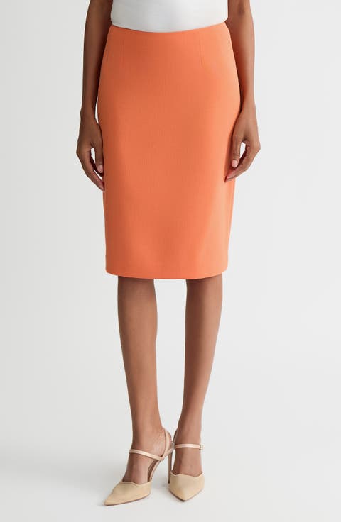 Zip Pencil Skirt