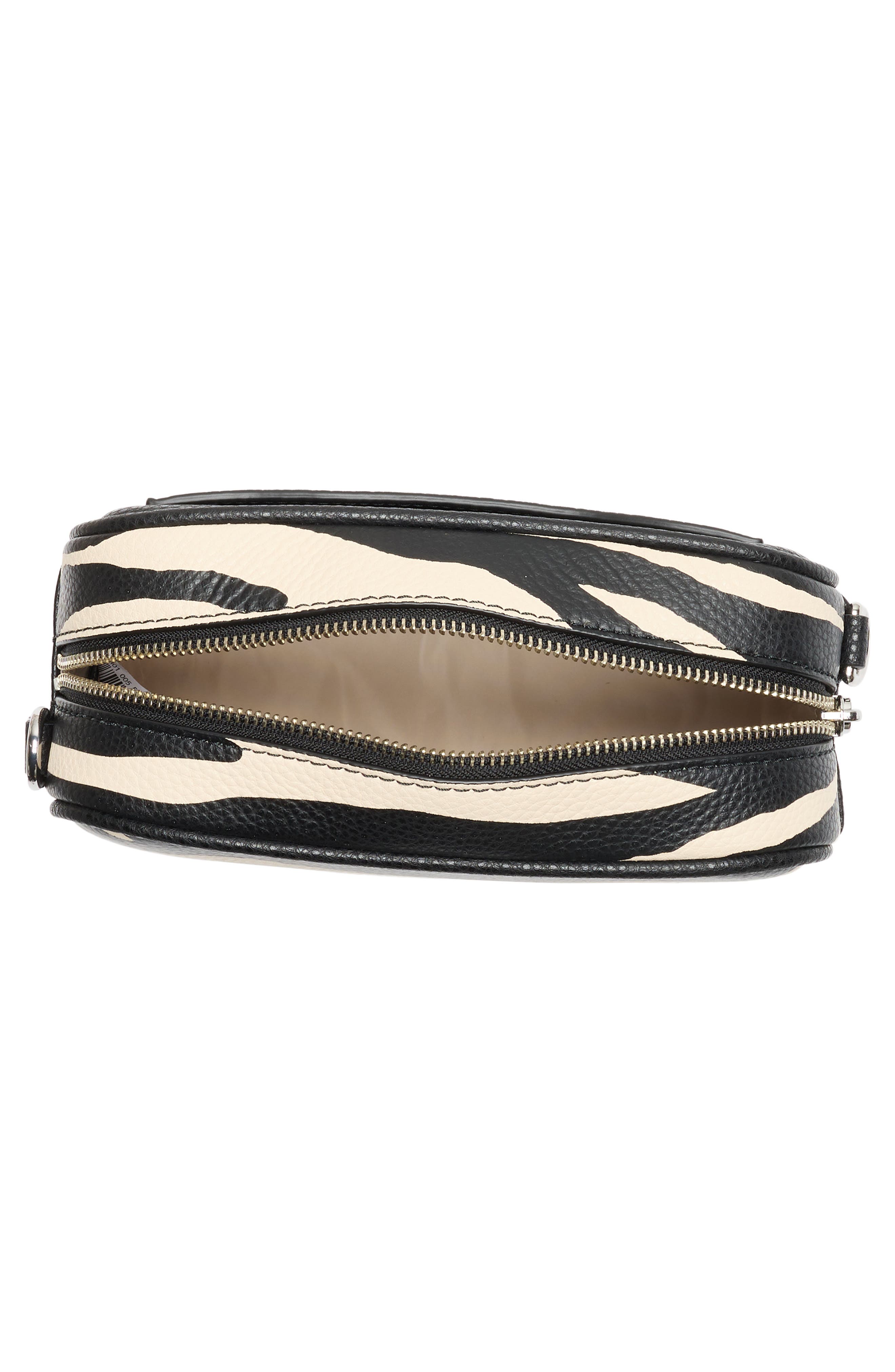 Marc Jacobs Zebra Print Bold Flash Camera Bag, Alternate, color, Black/ White