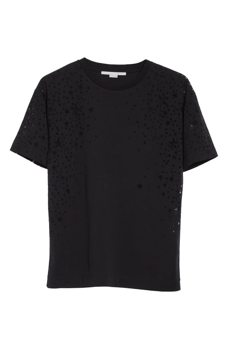 Stella McCartney Burnout Star Tee, Alternate, color, 