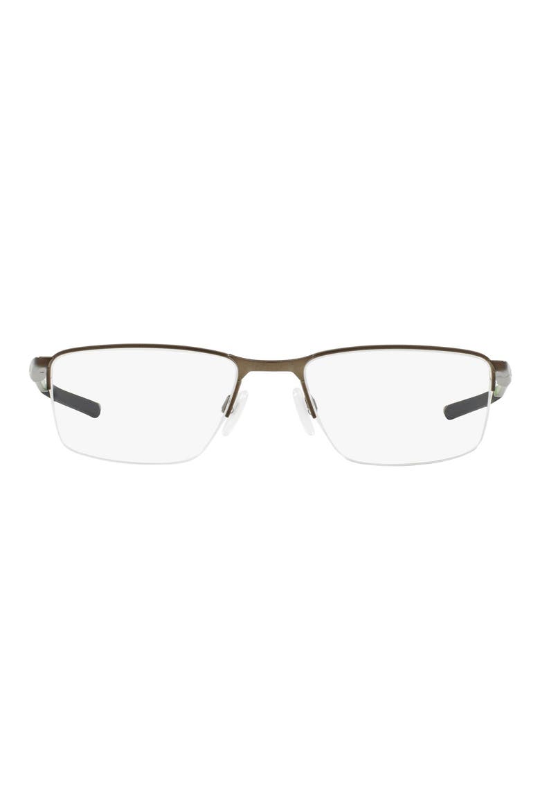Socket 5.5 54mm Semi Rimless Optical Glasses, Main, color, SILVER