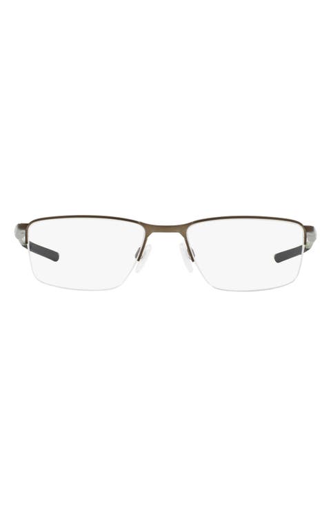 Socket 5.5 56mm Semi Rimless Rectangular Optical Glasses