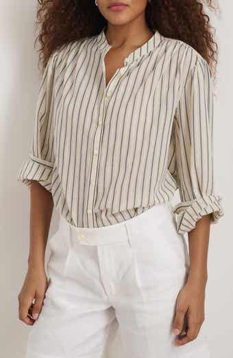 Alex Mill Ali Stripe Cotton Voile Button-Up Shirt