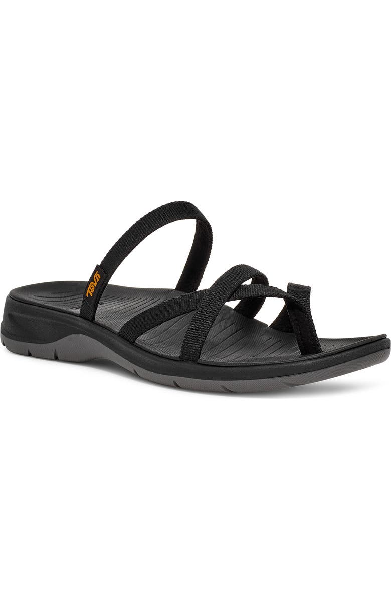 Teva TirraTraveler Flip Slide Sandal, Main, color, Black