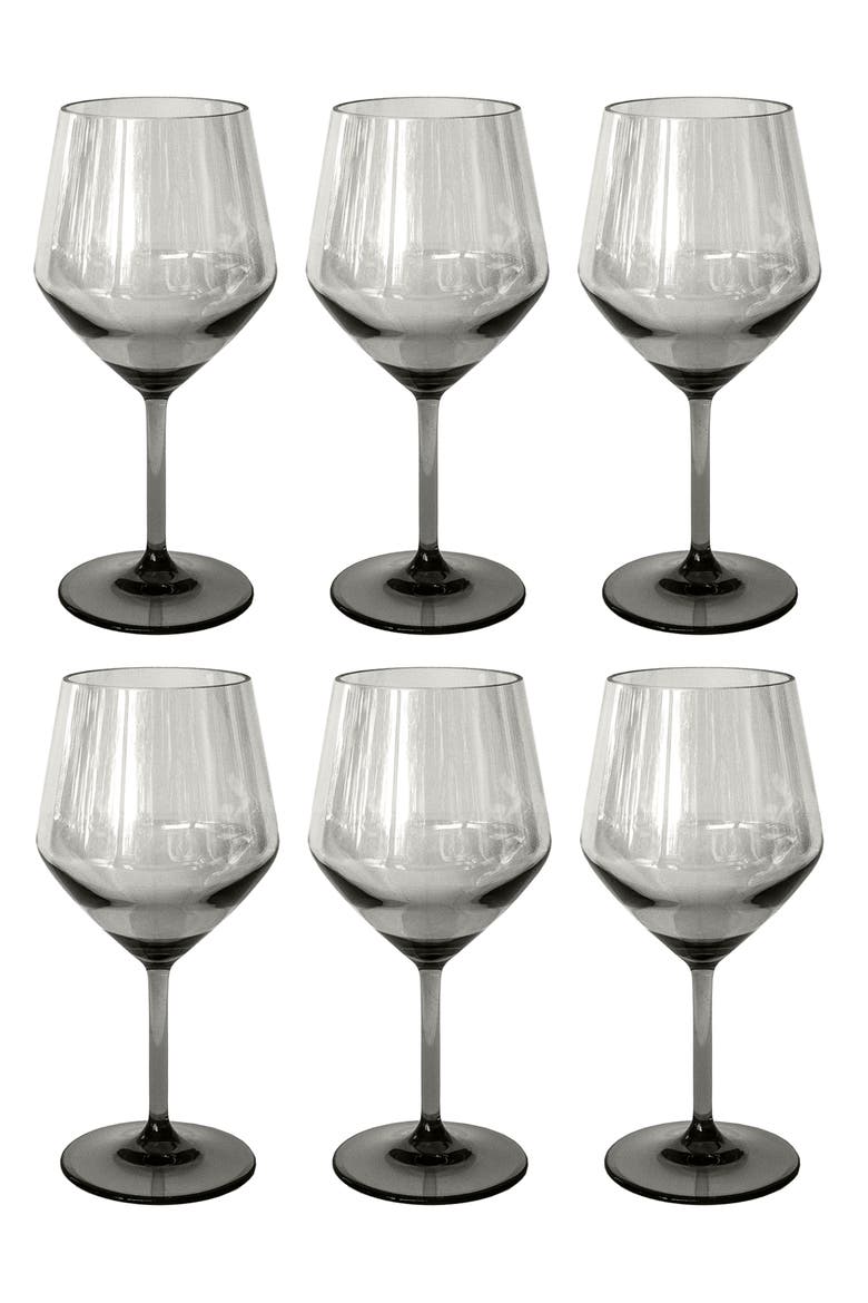 Angle Set of 6 Goblets, Main, color, GRAY