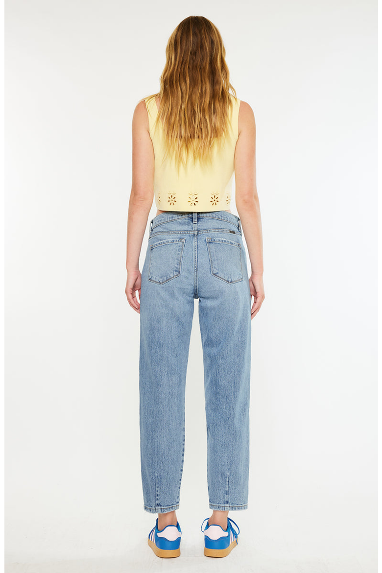 Gabby High Rise Slouch Fit Jeans, Alternate, color, Medium Wash