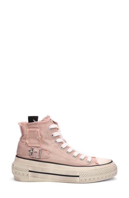 Ash Rage Bis High Top Platform Sneaker In Pink Salt