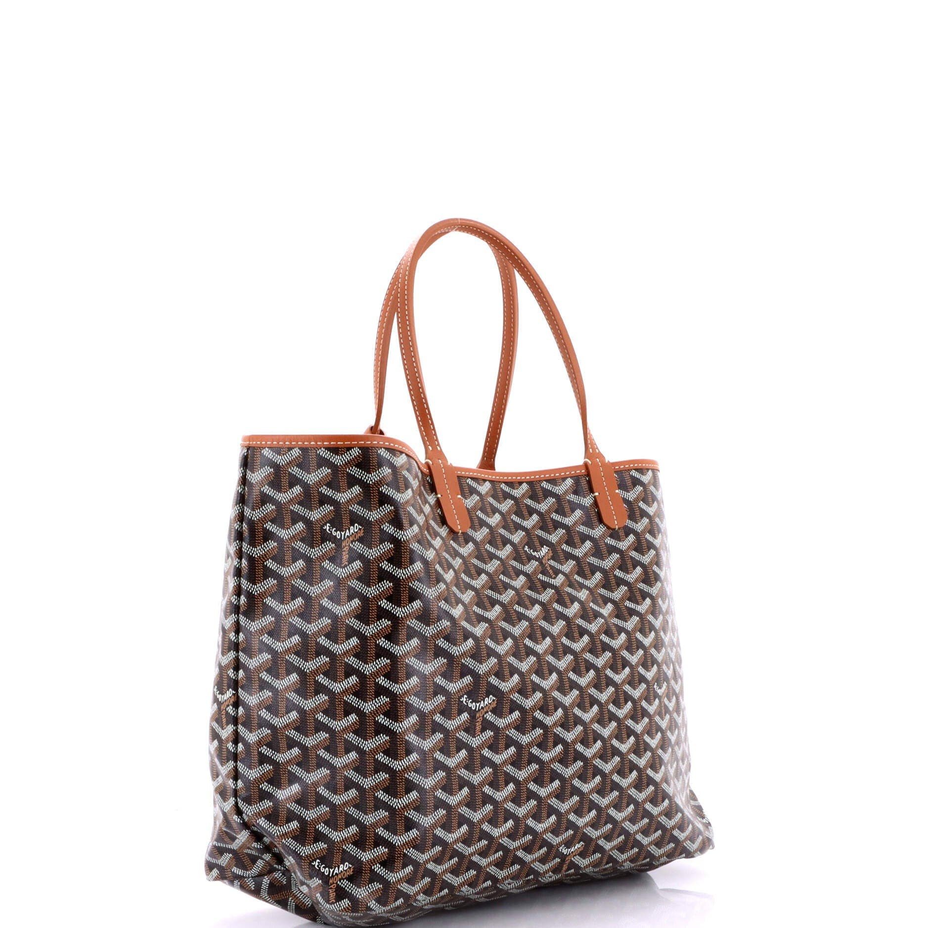 Pre-Owned Goyard Saint Louis Tote Coated Canvas XXL, Alternate, color, Brown