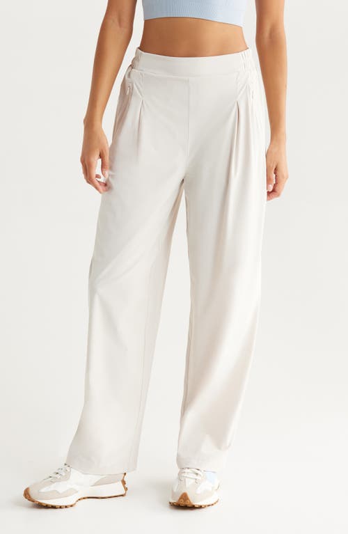 Zella Atlas High Waist Straight Leg Pants in Grey Moonbeam 