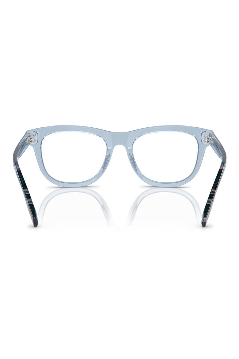 47mm Square Optical Glasses, Alternate, color, AZURE / DEMO LENS