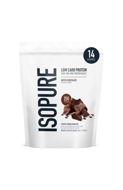 Low Carb 100% Whey Protein Isolate Powder Dutch Chocolate